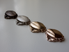 Crabby Love - Pendant 3d printed Polished Bronze Steel, Polished Nickel Steel, Raw Bronze, 14k Rose Gold Plated