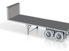 N-scale 25' Flatbed Tandem Axle Trailer 3d printed 
