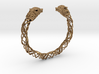 Viking wolf head bracelet size L 3d printed 