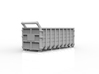 Steel Waste Container 01. HO scale (1:87) 3d printed 