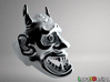 Hannya Oni Mask Ring 3d printed 