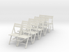 10 1:24 Wooden Folding Chairs 3d printed 