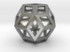 Rhombic Triacontahedron (Precious Metals) .9" 3d printed 