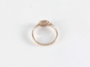 Ladybug Loved Midi Ring 3d printed 14k rose gold midi ring size 4