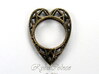 The  Heart ring size 7 1/2 US (17.75 mm) 3d printed 