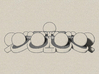 Charro Pendant, 40mm (1.6") 3d printed 