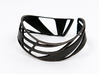 Triangulation Bracelet 3d printed bracelet in matte black steel