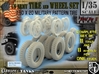 1-35 GMC Tire+Rims 750x20 Set4 3d printed 