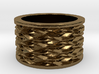 Basketweave Ring 3d printed 