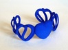 Heart Cage Bracelet (5 large Hearts, one solid) 3d printed 