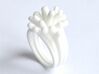 Water and Fire Ring  3d printed Water Drops White Color Ring