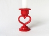 Heart Candle Holder, printed in Porcelain. 3d printed 
