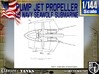 1-144 Pump Jet Seawolf Submarine Propeller 3d printed 