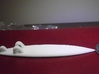 Surfboard Pendant, "Gun" shape 3d printed White Strong & Flexible