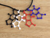 Caffeine molecule charm 3d printed 