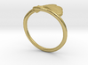 Ginkgo Leaf ring 3d printed 