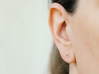minimal stud earrings 3d printed 