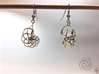 Conchoid Earrings 3d printed Earring [Polished Silver] (Hooks NOT included)