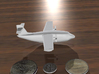 Flying Boat (around 1/300 scale) 3d printed White Strong & Flexible. Coins not included :)  This is a rendering.