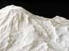 8'' Mt. Rainier, Washington, USA, Sandstone 3d printed Close-up photograph of Sandstone print showing Little Tahoma Peak and a number of glaciers.