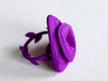 Rose Ring 3d printed rose ring in violet purple