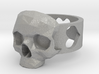 Ring "Heart with Skull" 3d printed 