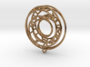 Single Strand Spiral Voronoi Interlocking Pendant 3d printed 