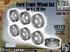 1-35 Ford 6x20 Empty Wheels Set2 3d printed 