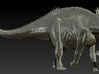 1/72 Amargasaurus - Neck Down 3d printed Zbrush Render of final sculpt