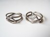 Continuous Geometric Ring  3d printed Stainless steel