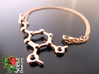 Dopamine 3d printed 14k Rose-gold plated dopamine pendant on an Oro Vivo 7612690465149 necklace.