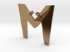 Distorted letter M 3d printed 