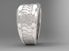 Wave Ring S B 3d printed 