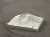 4'' Mt. St. Helens, Washington, USA, Sandstone 3d printed Radiance rendering of model from north
