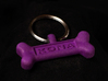 Dog Tag - Personalized 3d printed Dog Tag in Polished Purple