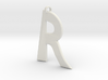Distorted letter R 3d printed 