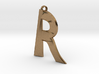 Distorted letter R 3d printed 