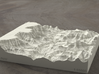 6'' Grand Canyon, Arizona, USA, Sandstone 3d printed Radiance rendering of model, viewed from the east.