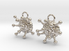 Cannabis Trichome Earrings - Nature Jewelry 3d printed 