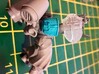 Arm-mounted Combat Shields (Sword Detail) 3d printed Space Marine shown for scale