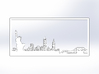 New York Skyline - 2.75 X 5.75 (S) 3d printed White Front