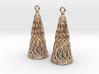 Filligree Cone Earrings 3d printed 