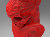 "BeMine" Valentine Flower Vase  3d printed (as the piece may appear in Coral Red Strong & Flexible)
