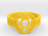 Yellow Lantern Oath Ring 3d printed 