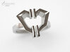 High Voltage Ring (divorced heart) 3d printed divorced heart ring