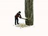 S Logging Feller #2 chopping a tree Figure 3d printed He's In Action Chopping down the tree
