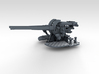 1/350 4.7" MKXII CPXIX Twin Mount x3 3d printed 3d render showing gun mount detail