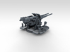 1/200 4.7" MKXII CPXIX Twin Mount x4 3d printed 3d render showing gun mount detail