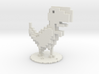 Voxel Dino T-Rex Chrome 3d printed 