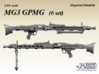 1/35+ MG3 GPMG (6 set) 3d printed 